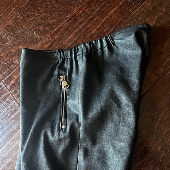 BAUM 💯 lamp skin leather pants with zippers - Picture 6 of 11